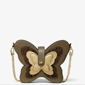 NWT Butterfly Leather Crossbody Bag